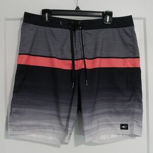 O'Neill Mens Striped Boardshorts NWOT~